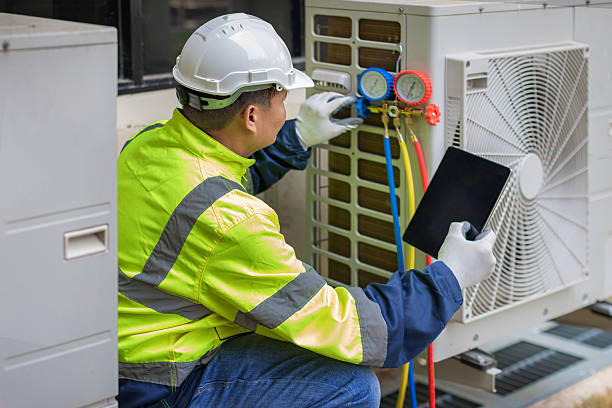 Professional Ductwork Repair technician working in Mendon, MA